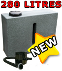 455 ltr Garden Water Butt + Tap Kit + Downpipe Diverter