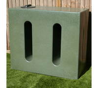 650 Litre Water Butts Green Marble V1
